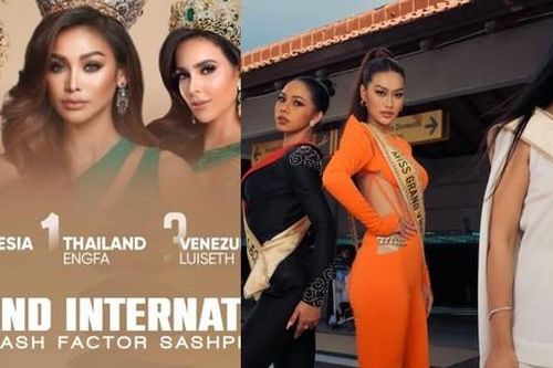 Hoa hậu Thiên Ân đã tới Miss Grand International 2022, lọt Top 10 BXH Pre-Arrival của Sash Factor