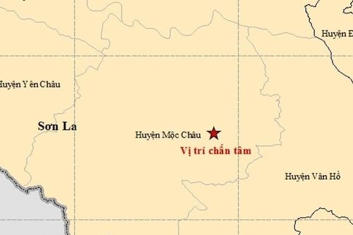 Động đất mạnh 3,2 độ richter tại Mộc Châu, Sơn La