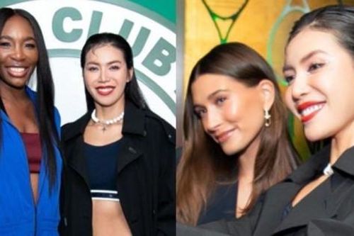 Minh Tú sang Mỹ chơi tennis cùng huyền thoại Venus Williams, gặp gỡ bà xã Justin Bieber