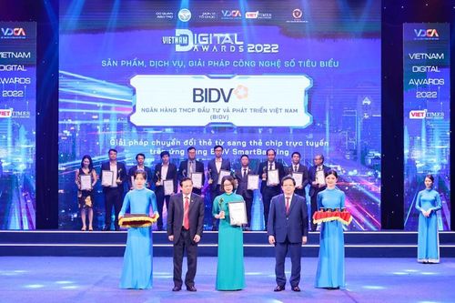 BIDV nhận giải thưởng Chuyển đổi số Việt Nam năm 2022