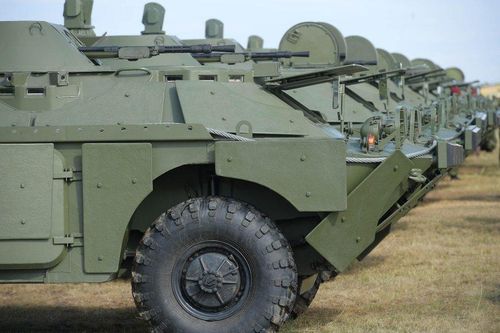 Nga dùng xe trinh sát bọc thép BRDM-2MS huấn luyện binh sĩ tham gia chiến dịch đặc biệt ở Ukraine
