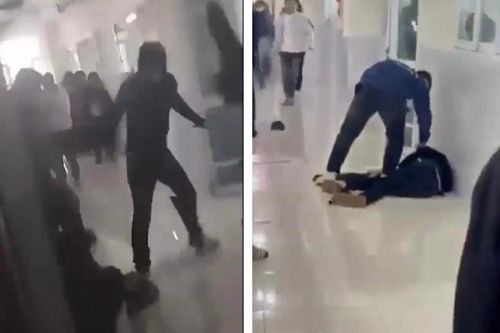 Mâu thuẫn tình cảm, các nam sinh xô xát ngay trong trường