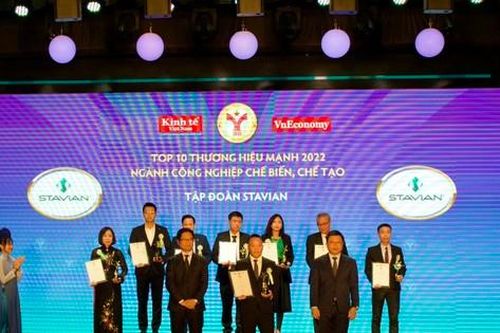 Tập đoàn Stavian đón nhận giải thưởng 'Thương hiệu mạnh Việt Nam 2022'