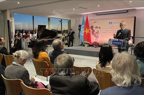 Lễ kỷ niệm 35 năm ngày thông qua Nghị quyết tôn vinh Chủ tịch Hồ Chí Minh tại trụ sở UNESCO