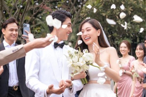 Phương Nga và Bình An ngọt ngào nói về nhau trong lễ thành hôn