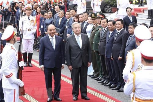 Chủ tịch nước hội đàm với Tổng Thư ký Liên hợp quốc António Guterres