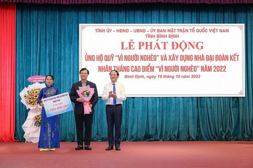 Công ty Phát Đạt ủng hộ 1 tỷ đồng xây dựng nhà 'Đại đoàn kết' tại tỉnh Bình Định