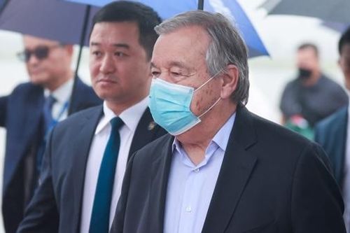 Tổng thư ký Liên hợp quốc Antonio Guterres đến Hà Nội, bắt đầu chuyến thăm Việt Nam
