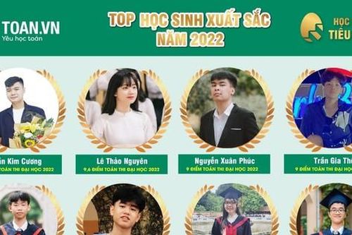 Toan.vn vinh danh hơn 400 học sinh đạt thành tích xuất sắc năm học 2021-2022
