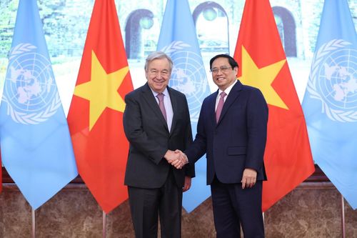 Thủ tướng Phạm Minh Chính tiếp Tổng Thư ký Liên hợp quốc