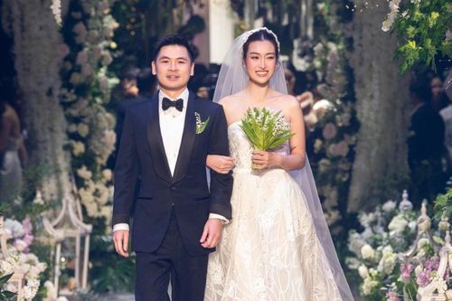 Đằng sau chiếc váy cưới của Đỗ Mỹ Linh trên lễ đường