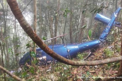 Vụ rơi máy bay trực thăng tại Malaysia: Đã tìm thấy cả 6 người