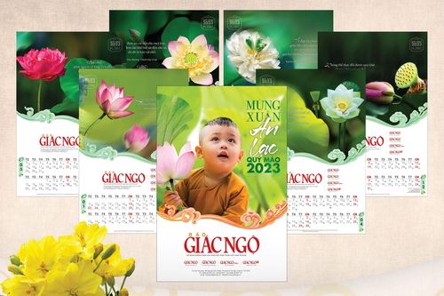 Báo Giác Ngộ phát hành bộ lịch treo tường 7 tờ năm 2023 - Quý Mão
