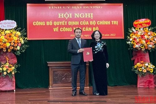 Đồng chí Trần Đức Thắng giữ chức Bí thư Tỉnh ủy Hải Dương