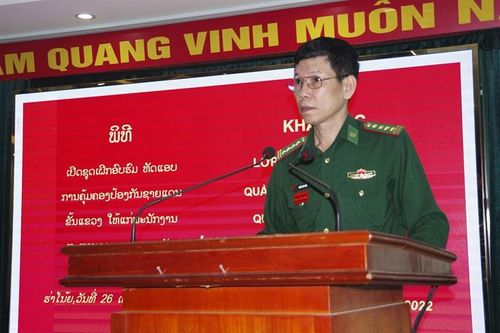 Tập huấn nghiệp vụ quản lý biên giới cho cán bộ Cục BĐBP, Bộ Tổng Tham mưu Quân đội nhân dân Lào