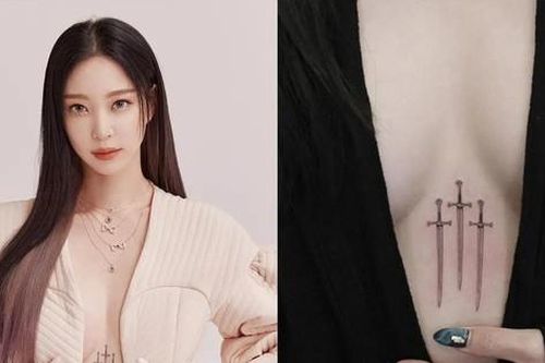 Hình xăm của nữ diễn viên Hàn