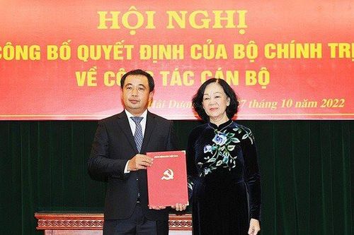 Hải Dương chính thức có tân Bí thư Tỉnh ủy
