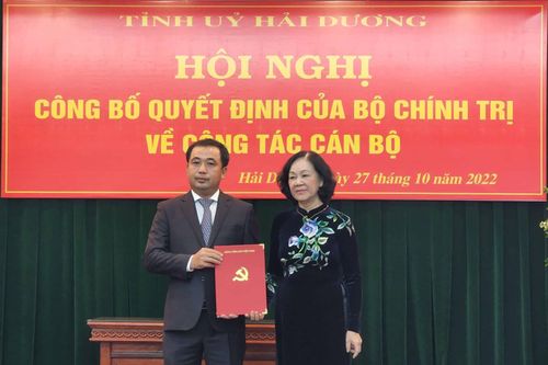 Ông Trần Đức Thắng làm Bí thư Tỉnh ủy Hải Dương