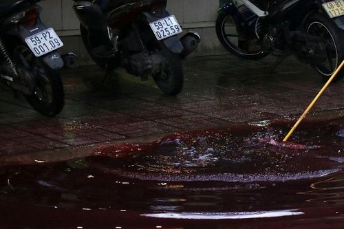 Sở Tài nguyên - Môi trường TP. Hồ Chí Minh: Chưa tìm ra nguyên nhân vụ nước đỏ tràn ra đường