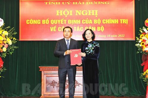 Ông Trần Đức Thắng giữ chức Bí thư Tỉnh ủy Hải Dương