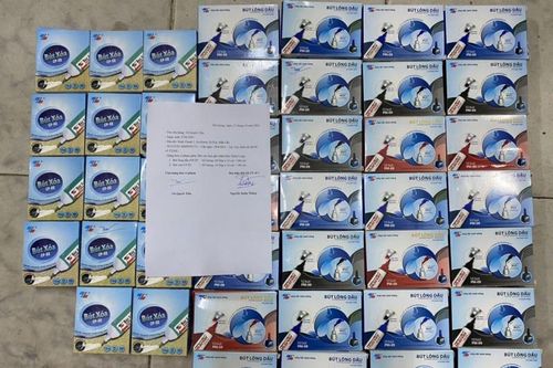 Thu giữ lô bút giả mạo nhãn hiệu Thiên Long tại Hà Giang