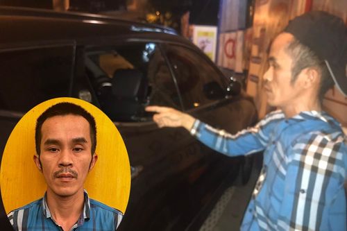 Rạng sáng, cầm gạch đập vỡ cửa kính ô tô để trộm cắp tài sản, bị công an bắt quả tang