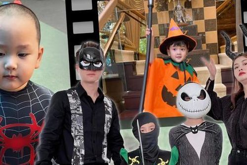 Halloween 2022: Con trai Đàm Vĩnh Hưng cosplay phù thủy, Harry - Hayden hóa Người nhện