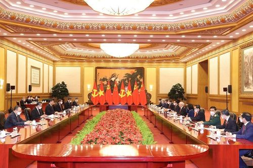 Tổng bí thư Nguyễn Phú Trọng hội đàm với Tổng bí thư Tập Cận Bình