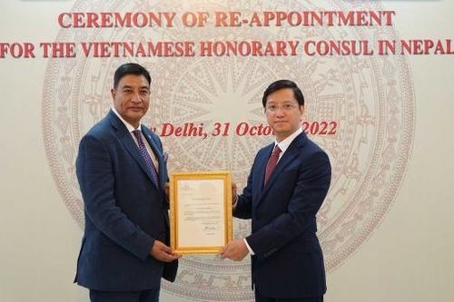 Trao quyết định bổ nhiệm Lãnh sự danh dự Việt Nam tại Nepal