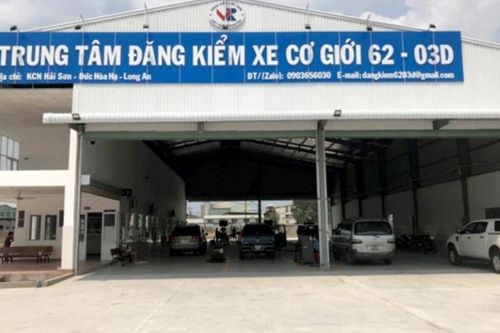 Tạm đình chỉ trung tâm đăng kiểm 62-03D tại Long An