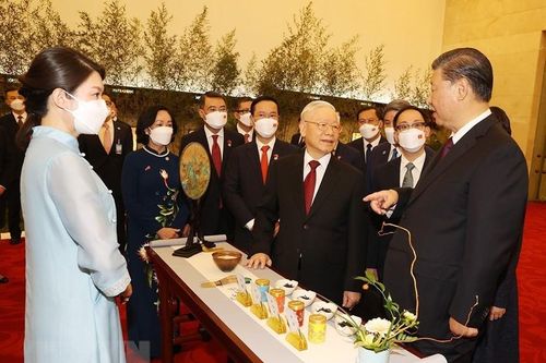Tổng Bí thư, Chủ tịch Tập Cận Bình mời trà Tổng Bí thư Nguyễn Phú Trọng: Đại hồng bào và tấm lòng nồng hậu
