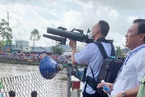Nhiều flycam mất kết nối tại giải đua ghe ngo