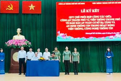 Công an TPHCM và Viễn thông TP đẩy mạnh phối hợp phòng chống tội phạm