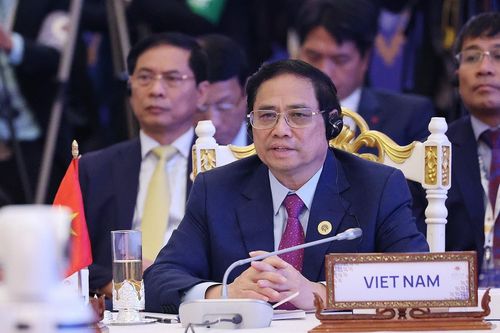 Hình ảnh Thủ tướng dự Hội nghị Cấp cao ASEAN- Ấn Độ lần thứ 19