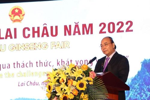 Khai mạc Hội chợ Sâm Lai Châu năm 2022