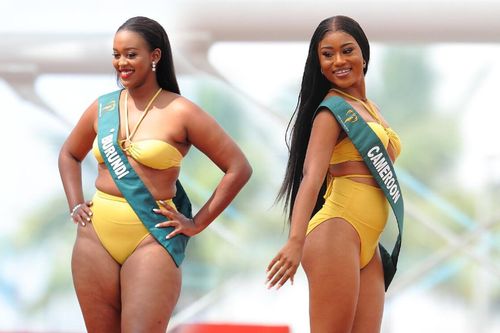 Té ngửa với body của thí sinh Miss Earth
