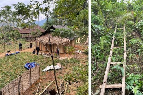 Đào hố trên đồi cao để giấu ma túy, dùng thang trèo lên mỗi khi giao dịch
