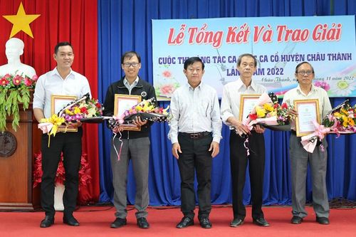 UBND huyện Châu Thành tổng kết và trao giải Cuộc thi sáng tác ca khúc - ca cổ năm 2022