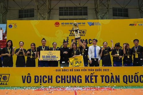 Giải bóng rổ sinh viên toàn quốc 2022 tìm ra nhà vô địch