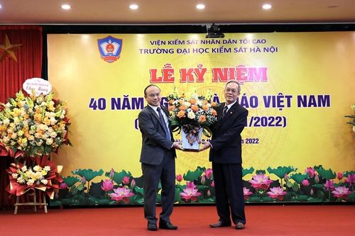 Trường Đại học Kiểm sát Hà Nội kỷ niệm 40 năm ngày nhà giáo Việt Nam