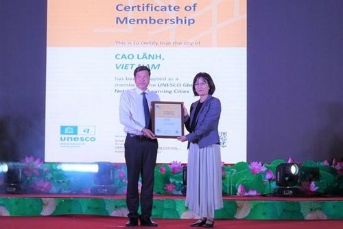 Vinh danh TP Cao Lãnh vào Mạng lưới các thành phố học tập toàn cầu của UNESCO