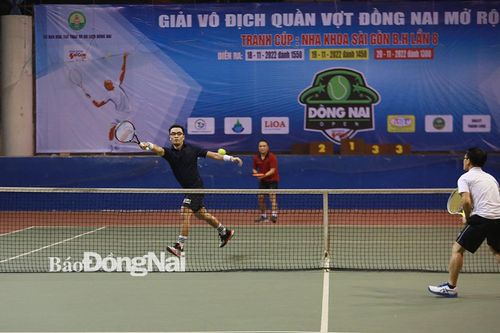 Hơn 120 cặp VĐV tranh tài Giải vô địch quần vợt Đồng Nai mở rộng - cúp Nha khoa Sài Gòn B.H lần 8 năm 2022
