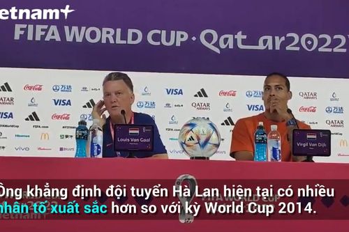 Cận cảnh buổi họp báo đầu tiên của Hà Lan tại World Cup 2022