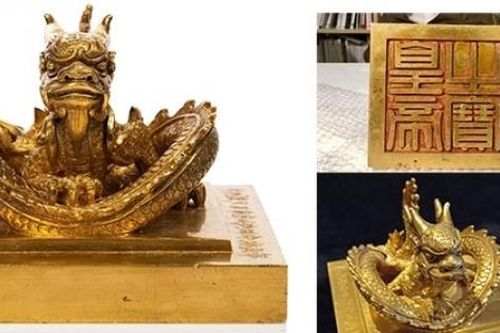 Ấn vàng Hoàng đế chi bảo 'hồi hương'