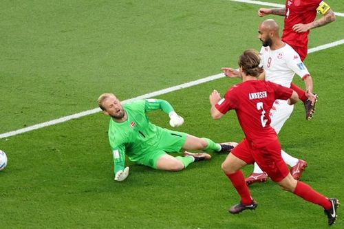 Trực tiếp bóng đá Đan Mạch 0-0 Tunisia: Đan Mạch mất bàn thắng