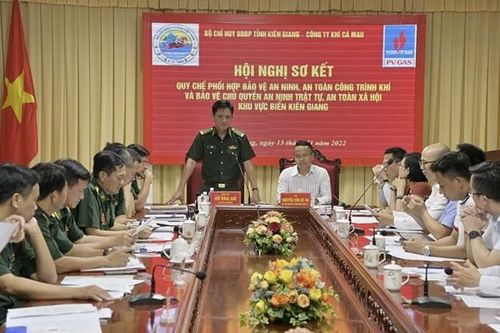 Bộ đội Biên phòng Kiên Giang và Công ty Khí Cà Mau sơ kết quy chế phối hợp