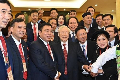 Tổng Bí thư Nguyễn Phú Trọng gặp mặt cán bộ Mặt trận Tổ quốc tiêu biểu toàn quốc