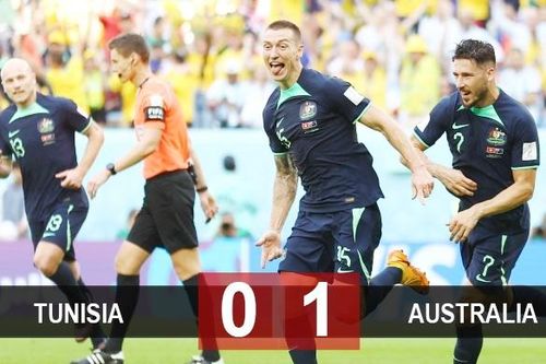 Đánh bại Tunisia, Australia tiếp đà thăng hoa bóng đá châu Á