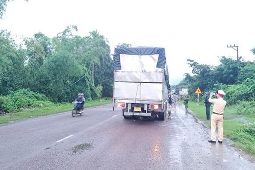 Ba mẹ con bị xe tải chạy lùi tông tử vong