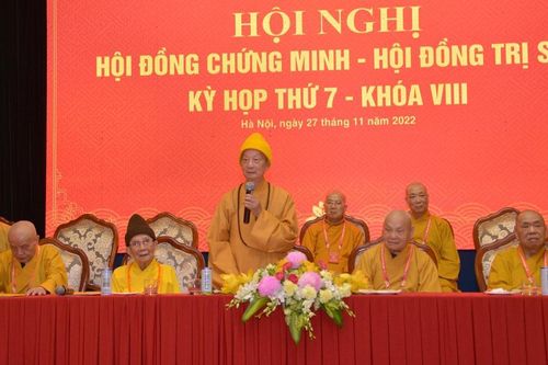 Hội nghị Hội đồng Chứng minh - Hội đồng Trị sự GHPGVN cuối khóa VIII